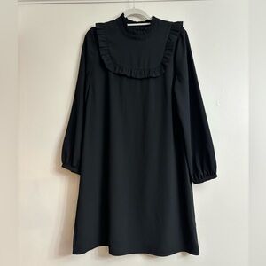 🖤 Elegant Black Ruffle Dress